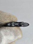 Rare Black Stone Inuit Carving of Dog