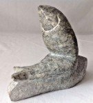 Vintage Inuit Fish Soapstone Carving Sculpture 6
