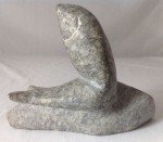Vintage Inuit Fish Soapstone Carving Sculpture 6