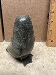 Inuit Hawk Bird Soapstone Carving Sculpture