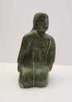 INUIT STONE CARVING - KNEELING WOMAN - JOHNNY KATALUK - CORAL HARBOUR