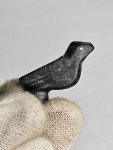 Black Stone Inuit Carved Bird 20th Century Rare!