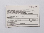 INUIT STONE CARVING - KNEELING WOMAN - JOHNNY KATALUK - CORAL HARBOUR