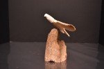 Inuit Eagle Carving from Fossilized Buffalo Bone