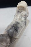 Inuit Sled Dogs Sculpture in Marble - Handmade