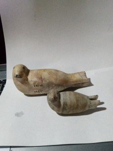 Inuit Soapstone Seal Carvings - Vintage Pair