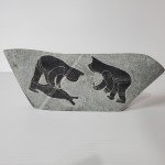 Handmade Eskimo Soapstone Art Sculpture by IVU