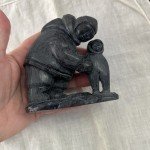 Charming Vintage Inuit Soapstone Art Carving