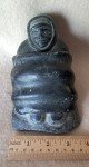 Inuit Stone Carving: Man with Blanket by J. Alashua