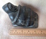 Inuit Stone Carving: Man with Blanket by J. Alashua