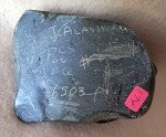 Inuit Stone Carving: Man with Blanket by J. Alashua