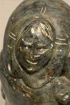 Vintage Inuit Soapstone Couple Carving