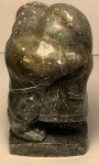 Vintage Inuit Soapstone Couple Carving