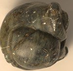 Vintage Inuit Soapstone Couple Carving