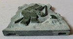 Elegant Green Marble Inuit Hunter Sculpture