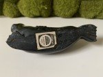 Inuit Soapstone Seal Carving - Vintage Collectible