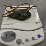 Large Vintage Inuit Soapstone Pendant - Boys Face
