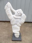 Axangayuk Shaa Signed Inuit Stone Sculpture