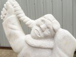 Axangayuk Shaa Signed Inuit Stone Sculpture