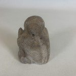 Vintage Eskimo Soapstone Carving Figure Sculpture