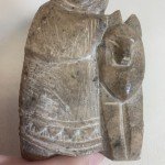 Vintage Eskimo Soapstone Carving Figure Sculpture