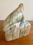 Early 1900s Inuit Soapstone Sea Lion Carving