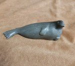 Hand-Carved Inuit Stone Seal Figure