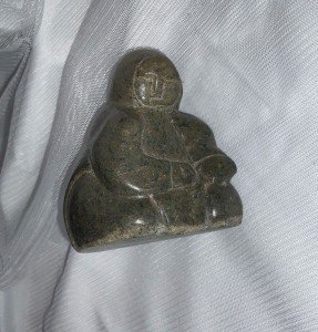 Inuit Stone Carving of Woman Figure, 1970s-80s