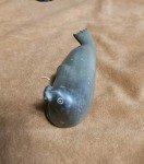 Hand-Carved Inuit Stone Seal Figure