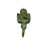 Handmade Green Soapstone Bird Pendant - Inuit Art