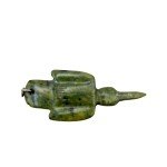 Handmade Green Soapstone Bird Pendant - Inuit Art