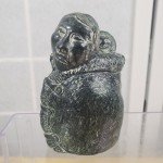 Inuit Mother & Child Stone Carving Sculpture