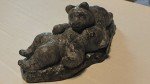 Two Bear Soapstone Carving - Canadian Inuit Art