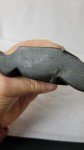 Inuit Serpentine Stone Carving Sitting Figurine