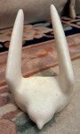 Inuit Hawk in Flight Stone Carving by T.S