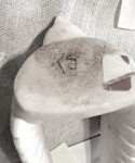 Inuit Hawk in Flight Stone Carving by T.S
