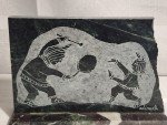 Inuit Carved Dancers Marble Granite Sculpture