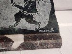 Inuit Carved Dancers Marble Granite Sculpture