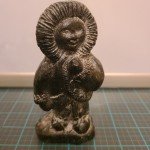 Wolf and Bear Inuit Soapstone Carving