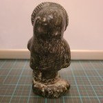 Wolf and Bear Inuit Soapstone Carving