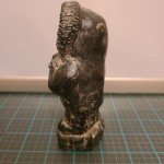 Wolf and Bear Inuit Soapstone Carving