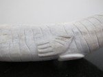 Canada INUIT Native Carved Antler Lounging WALRUS with Tusks Figurine Sculpture