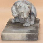 Marble Polar Bear Inuit Carving by Glenys Peach