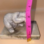 Marble Polar Bear Inuit Carving by Glenys Peach