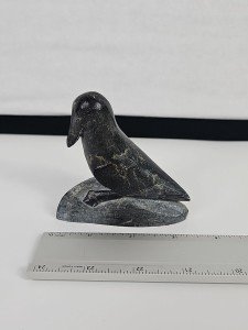Laccassie Took Inuit Bird Fish Stone Sculpture