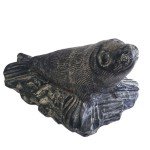 Handmade Canadian Soapstone Seal Carving Art