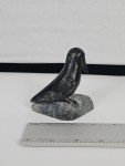 Laccassie Took Inuit Bird Fish Stone Sculpture