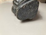 Inuit Soapstone Sculpture of Woman Sewing