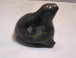 Signed Vintage Inuit Hand-Carved Seal Sculpture