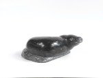 Inuit Soapstone Seal Sculpture - Signed Carving